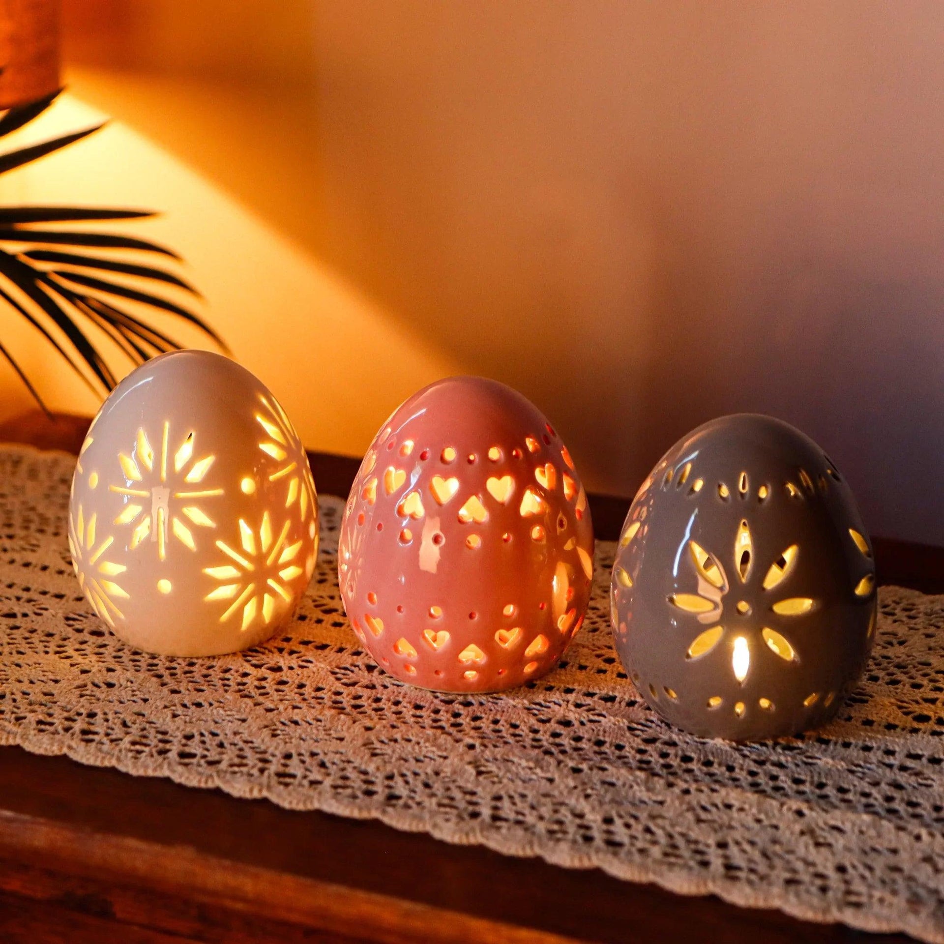 Set of 3 Ceramic Decorative Lamp 4