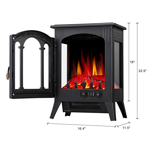16 Inches Portable Electric Fireplace Stove 5220 Kismile
