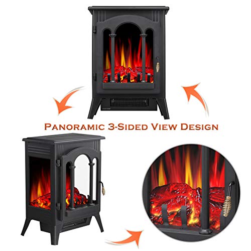 16 Inches Portable Electric Fireplace Stove 5220 Kismile