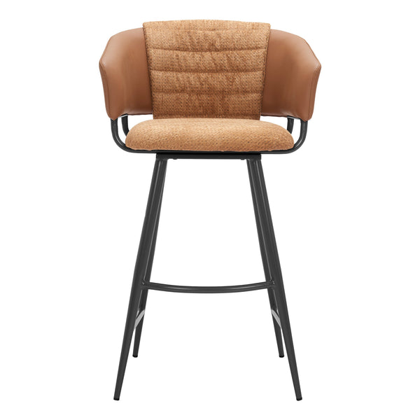 Juno Barstool (Set of 2) Brown ZUO Store