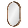 Hutton Wood Framed Capsule Mirror