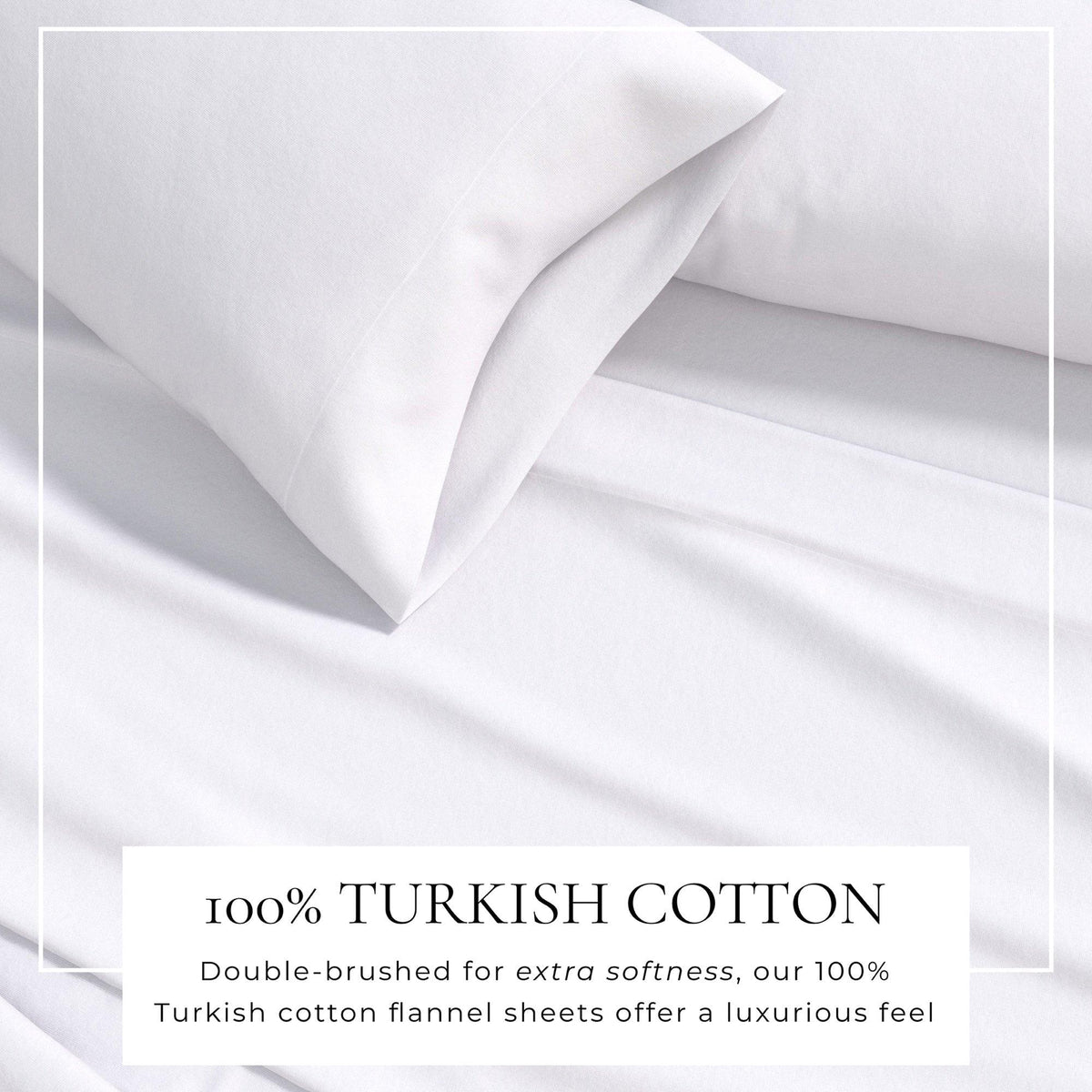 Cotton Solid Flannel Sheet - Nordic Collection