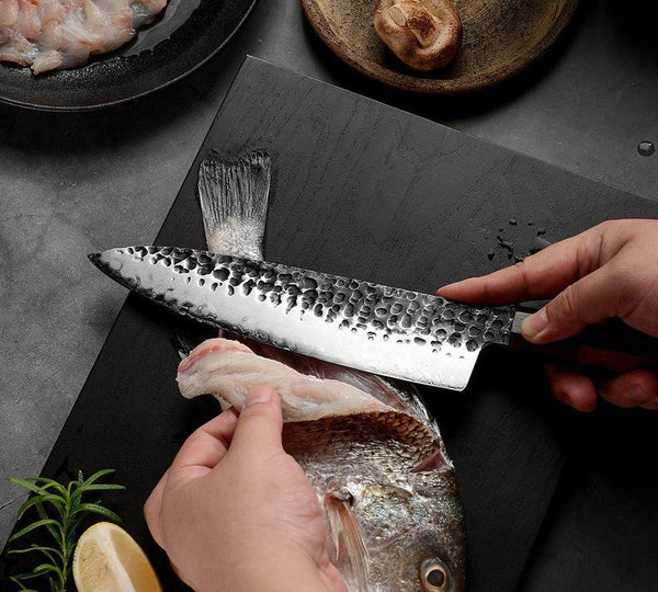 RYUJIN Chef's Knife with Exotic Rose Wood Handle - Gifts for You 'n Me