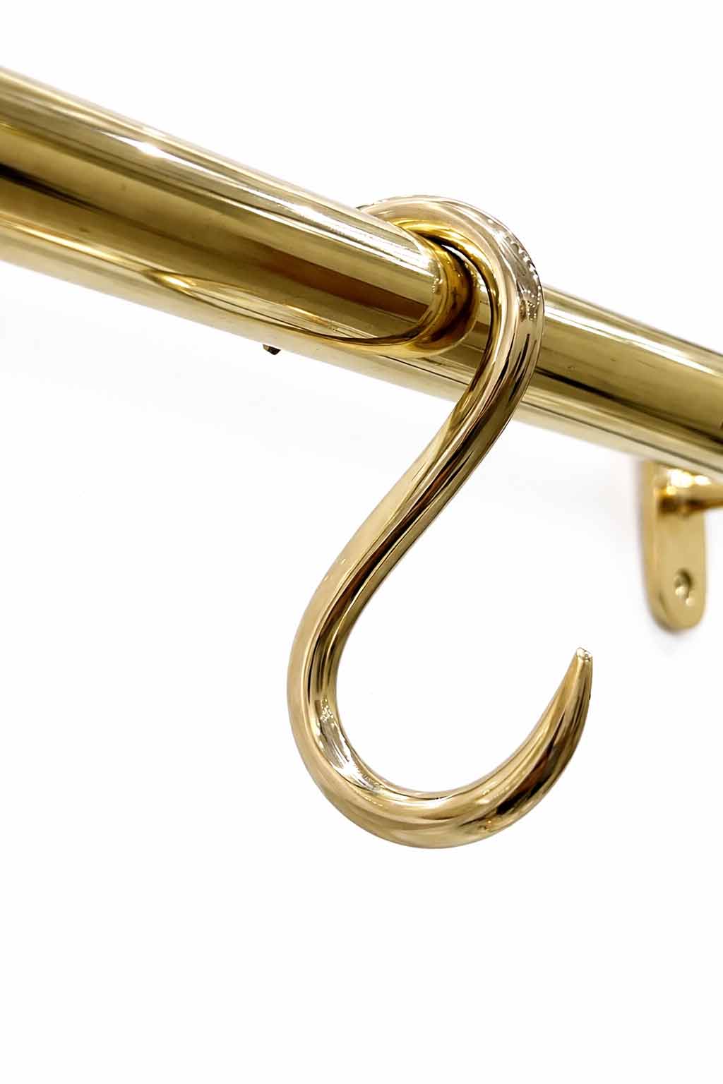Pot Rail – Unlacquered Polished Brass