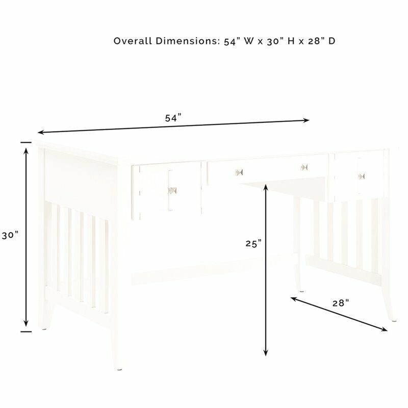 Crosley Adler  Elegant Computer Desk in White Finish (CF6508-WH)