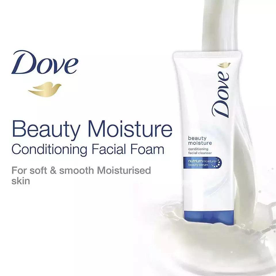 6 Pack Dove Soft Smooth Beauty Serum Moisture Conditioning Facial Cleanser 100 Grams