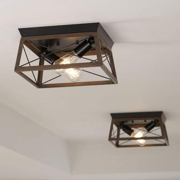 Progress Lighting Briarwood Collection Two-light Flush Mount