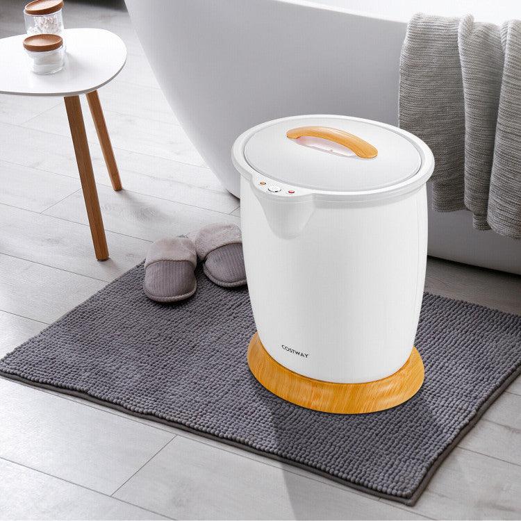 Bathroom Towel Warmer Bucket with Fragrance Holder and Auto Shut