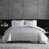 Vera Wang Illusion Grey Comforter Set, King - King/Silver Grey