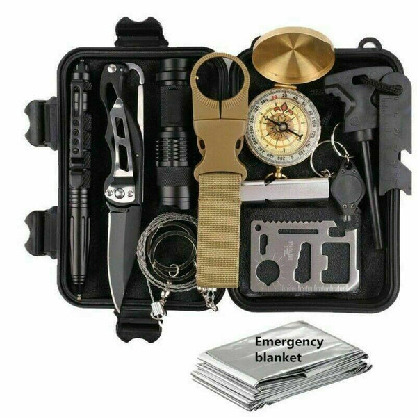 14-in-1 Outdoor Emergency Survival and Safety Kit