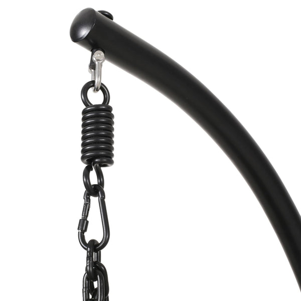 Outdoor Brown Wicker Hanging Teardrop / Egg Chair - NH791932