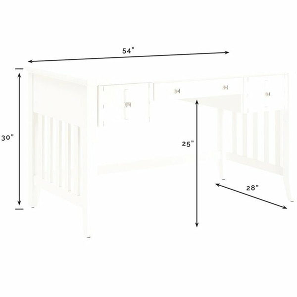 Crosley Adler  Elegant Computer Desk in White Finish (CF6508-WH)