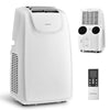 12000 BTU Dual Hose Portable Air Conditioner with Remote Control-White
