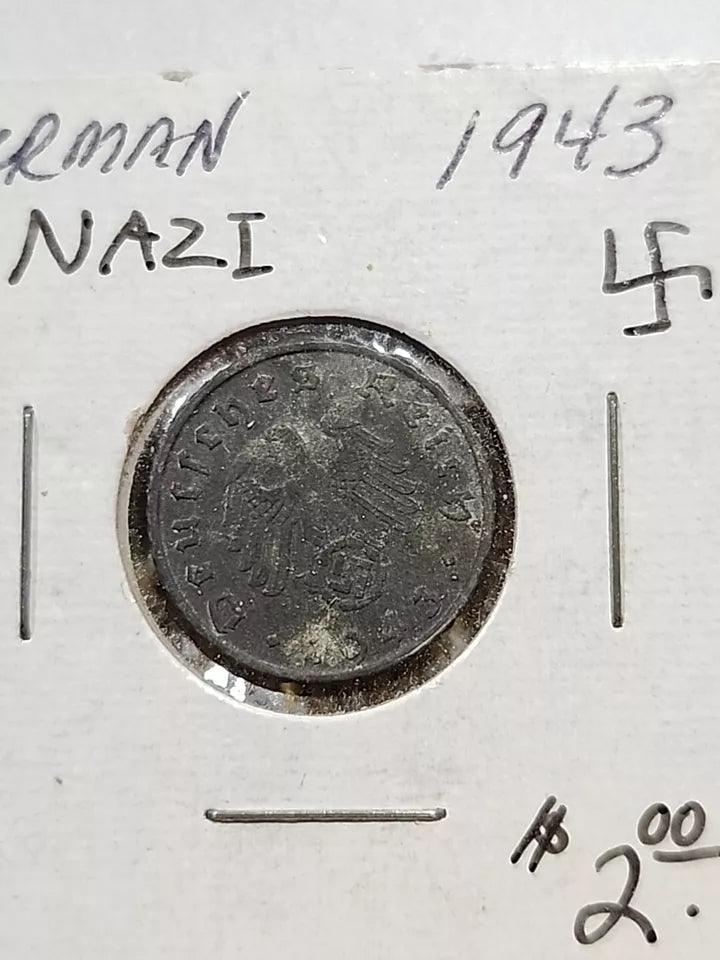 1943 G Nazi Germany 5 Pfennig