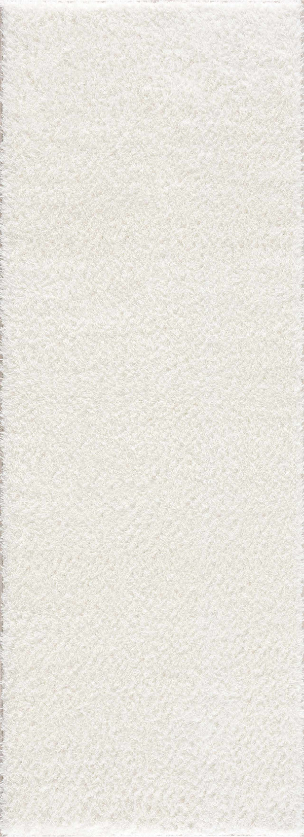 Heavenly Solid Cream Plush Rug