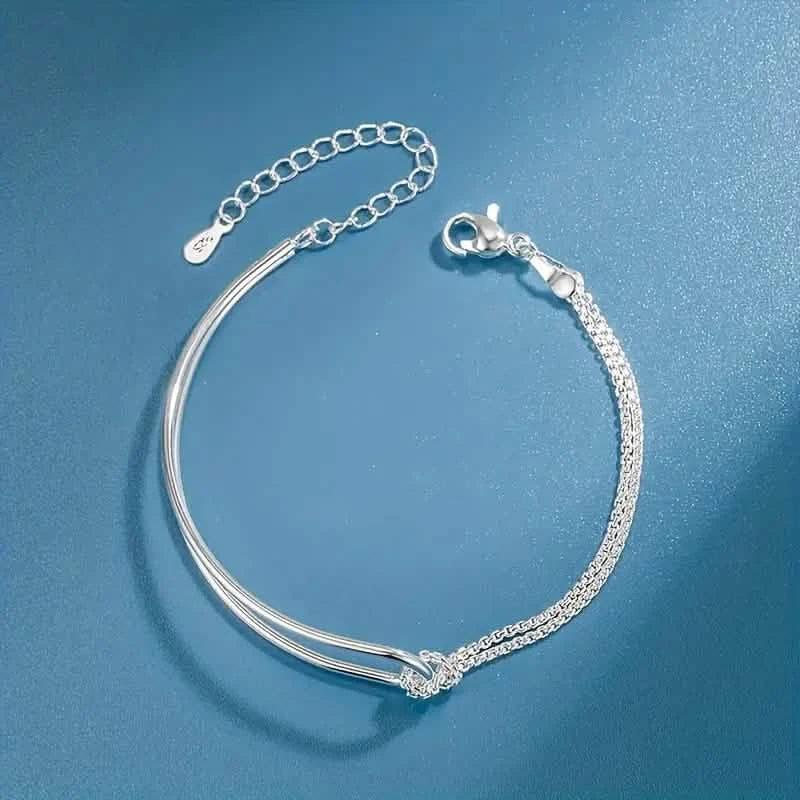S925 Hypoallergenic Minimalist Geometric Collage Bracelet