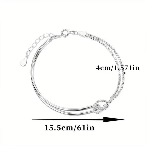 S925 Hypoallergenic Minimalist Geometric Collage Bracelet