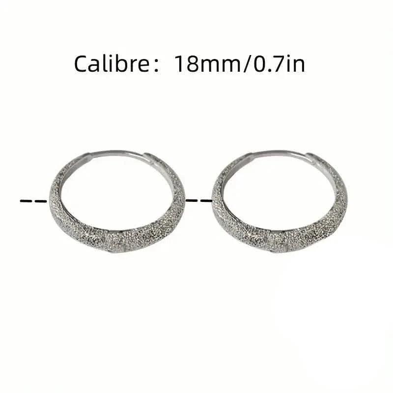 S925 Sterling Silver Sparkling Starry River Hoop Earrings