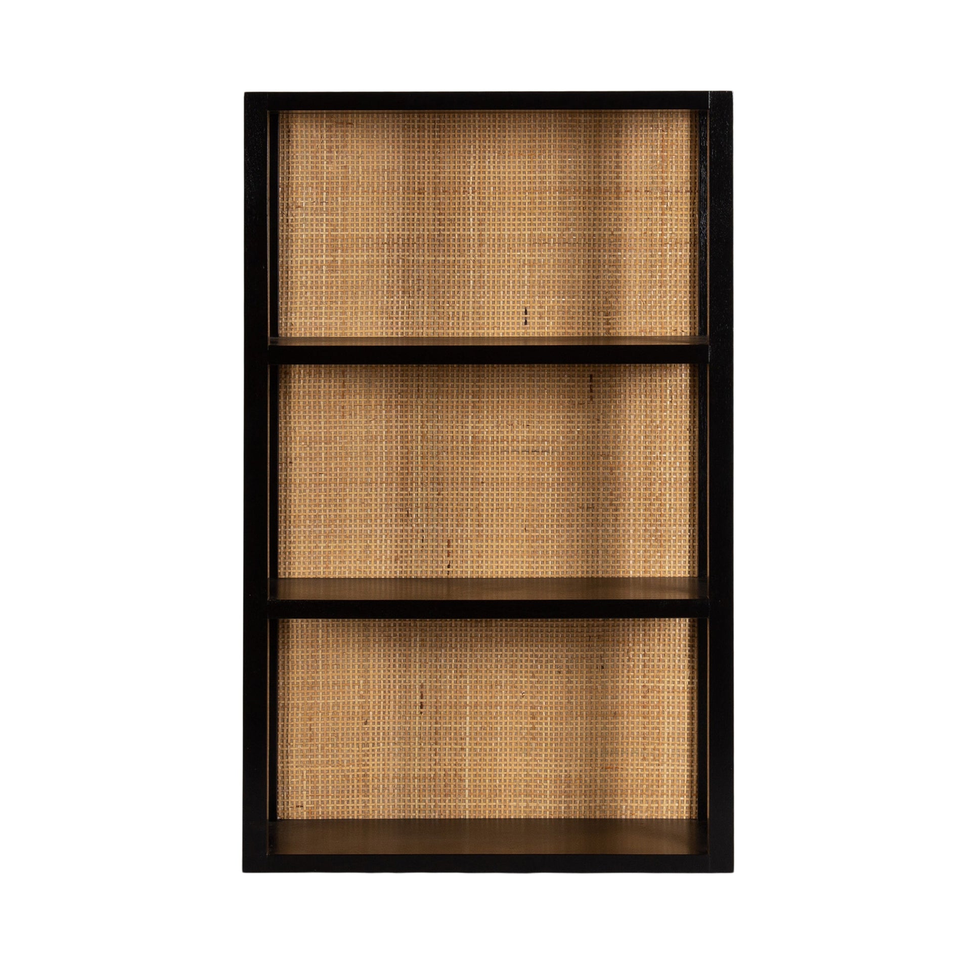 Ori Rattan/Wood Wall Shelf