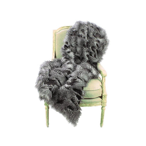 Fur Throw 'Saber Sterling' - Gifts for You 'n Me