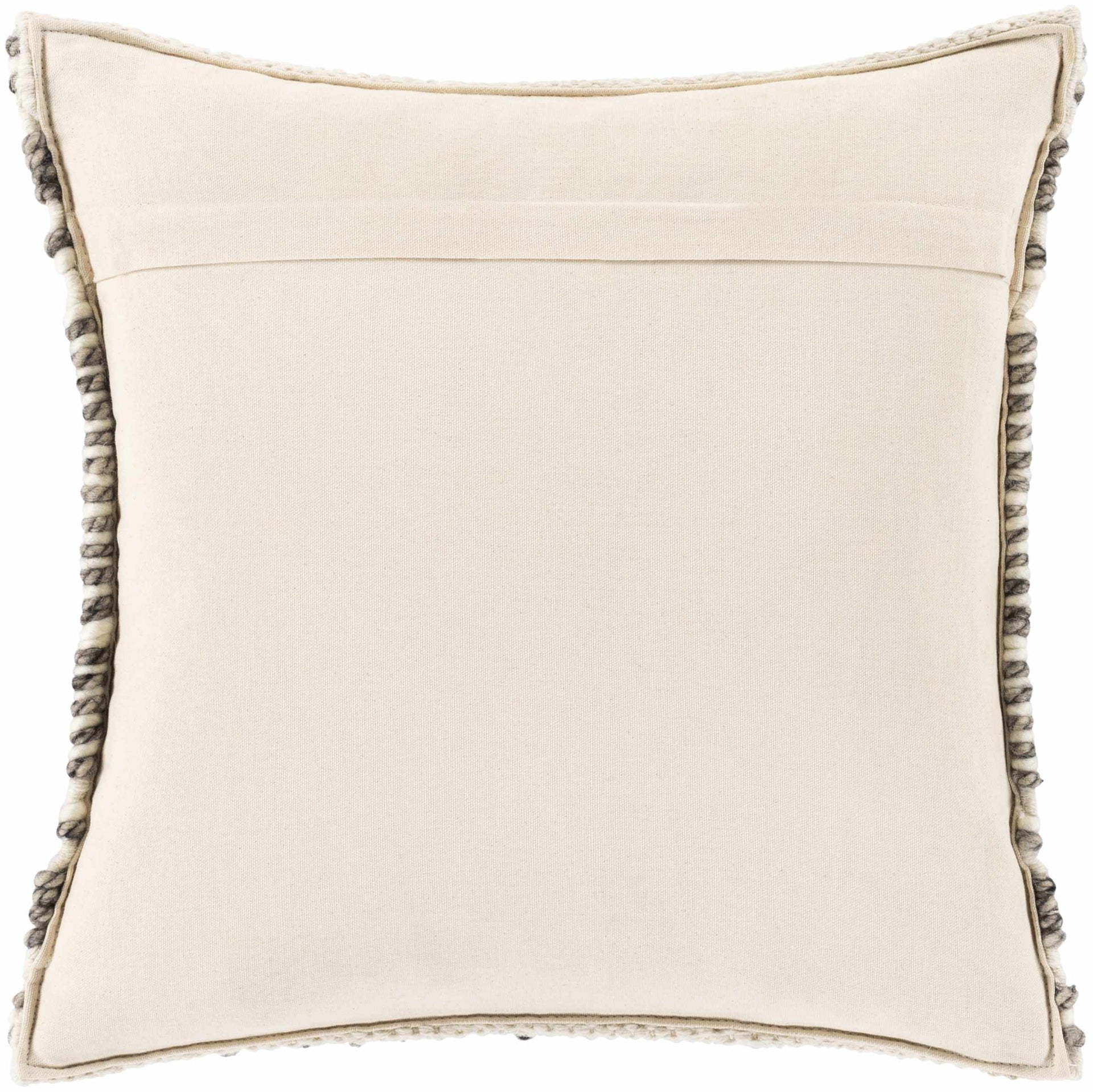Sagamore Cream Trellis Wool&Cotton Throw Pillow