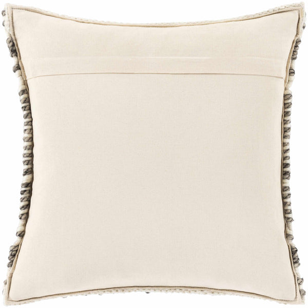 Sagamore Cream Trellis Wool&Cotton Throw Pillow