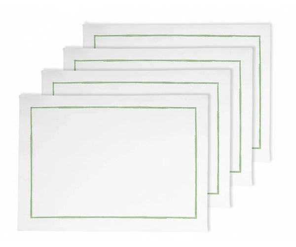 Embroidery Placemats - Sage Green