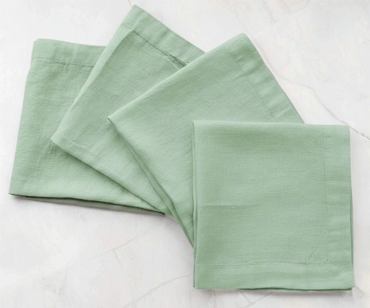 Plain Cloth Napkins - Cotton Linen Napkins
