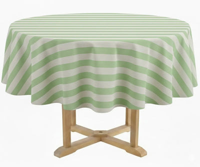 Striped Tablecloth Round - Cabana