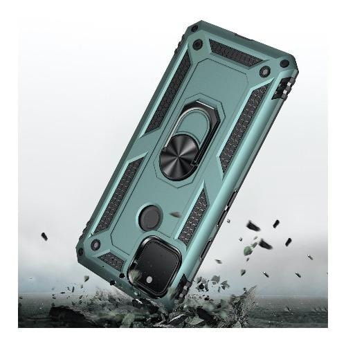 Green Heavy Duty Pixel 5 Case - Military Kickstand Series