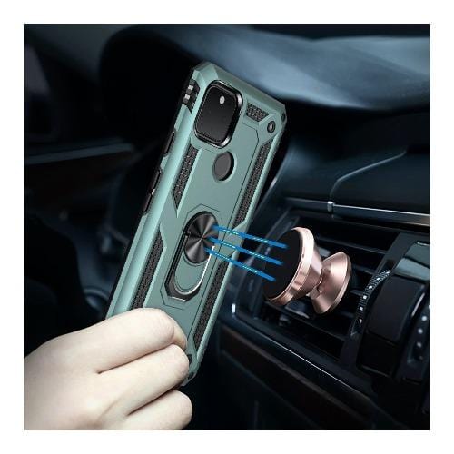 Green Heavy Duty Pixel 5 Case - Military Kickstand Series