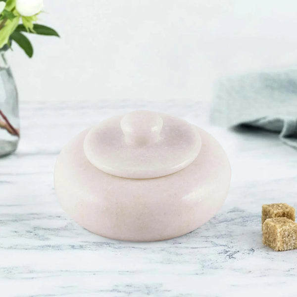 Salero Marble Salt Cellar with Lid
