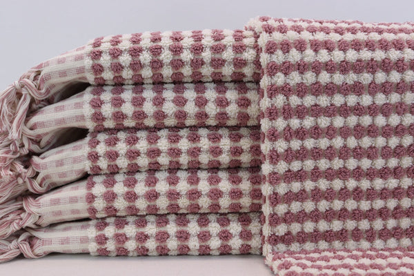 Bubble Salmon Terry Hand Towel