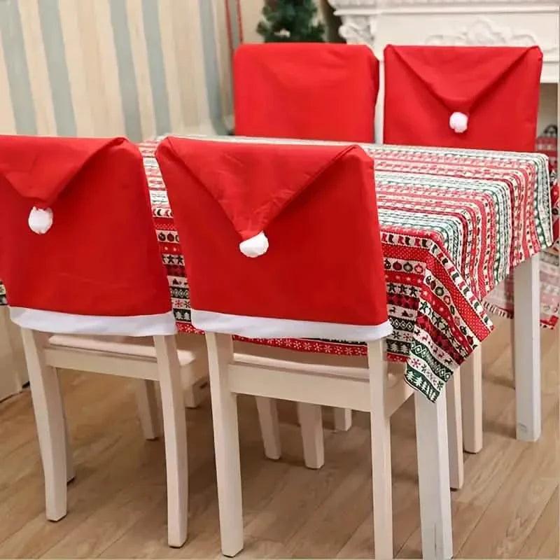 Santa Hats Dining Chair Covers Slipcover