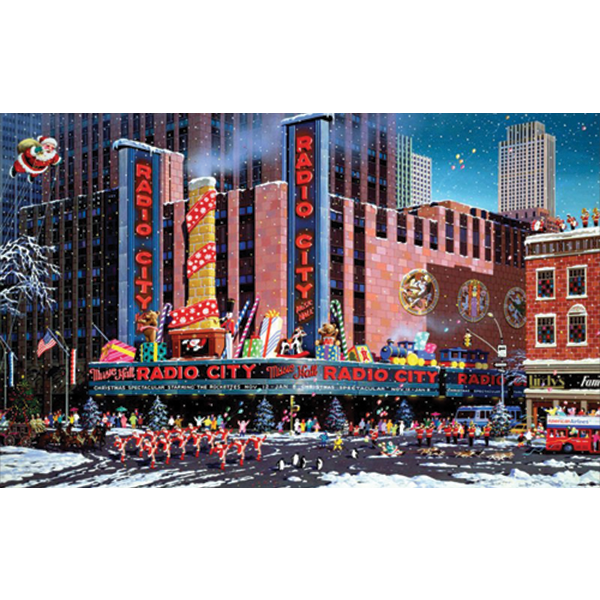 Alexander Chen - Santa Comes to New York (FB) (UNFRAMED)