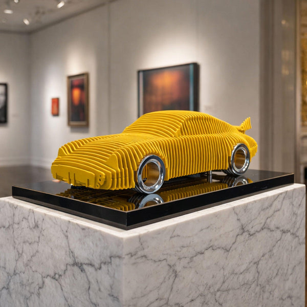 911 Metal Car Sculpture - MT1496