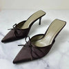Satin Pointed Toe Pumps