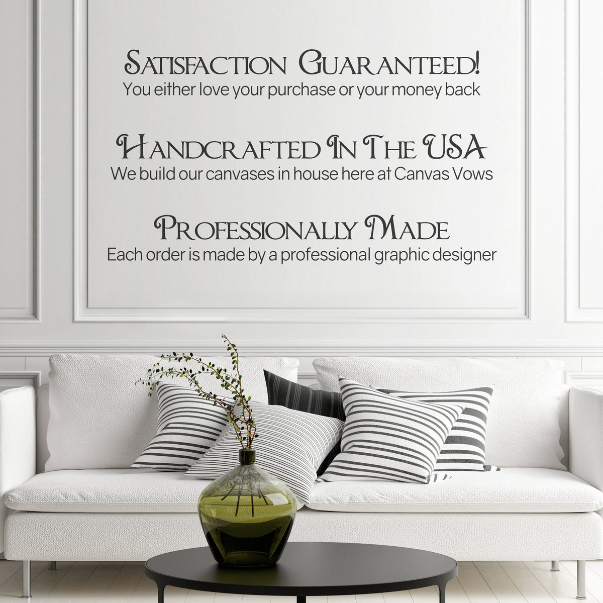 1st Anniversary Gift - A Personalized Word Art Canvas