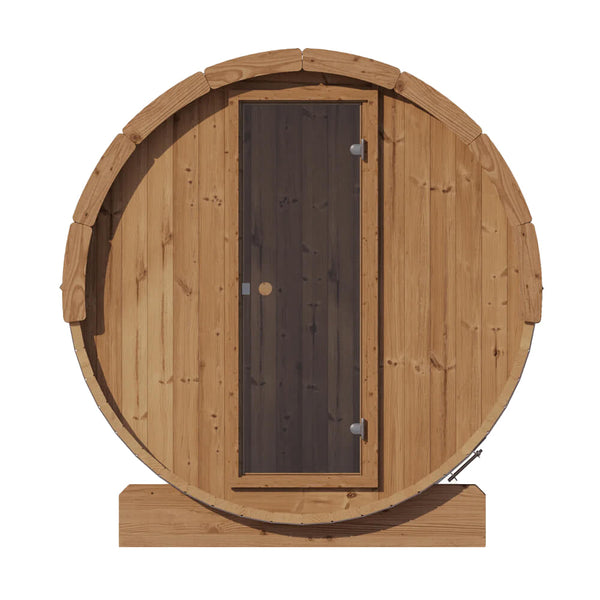 SaunaLife Model E6 Ergo Series 3-Person Thermo-Spruce Backyard Sauna Barrel [SL-MODELE6] (SAK38572)