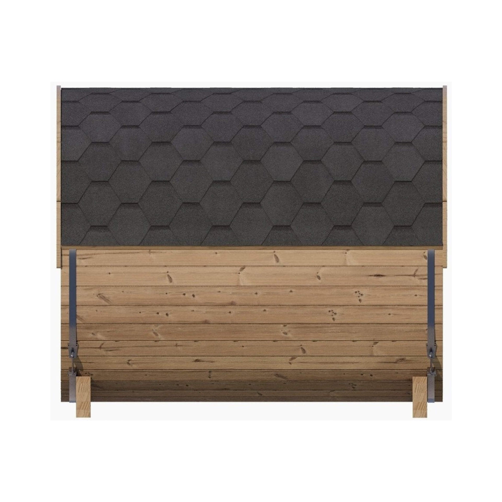 SaunaLife Model E8 Ergo Series 6-Person Outdoor Thermo-Spruce Sauna Barrel [SL-MODELE8] (SAK31809)