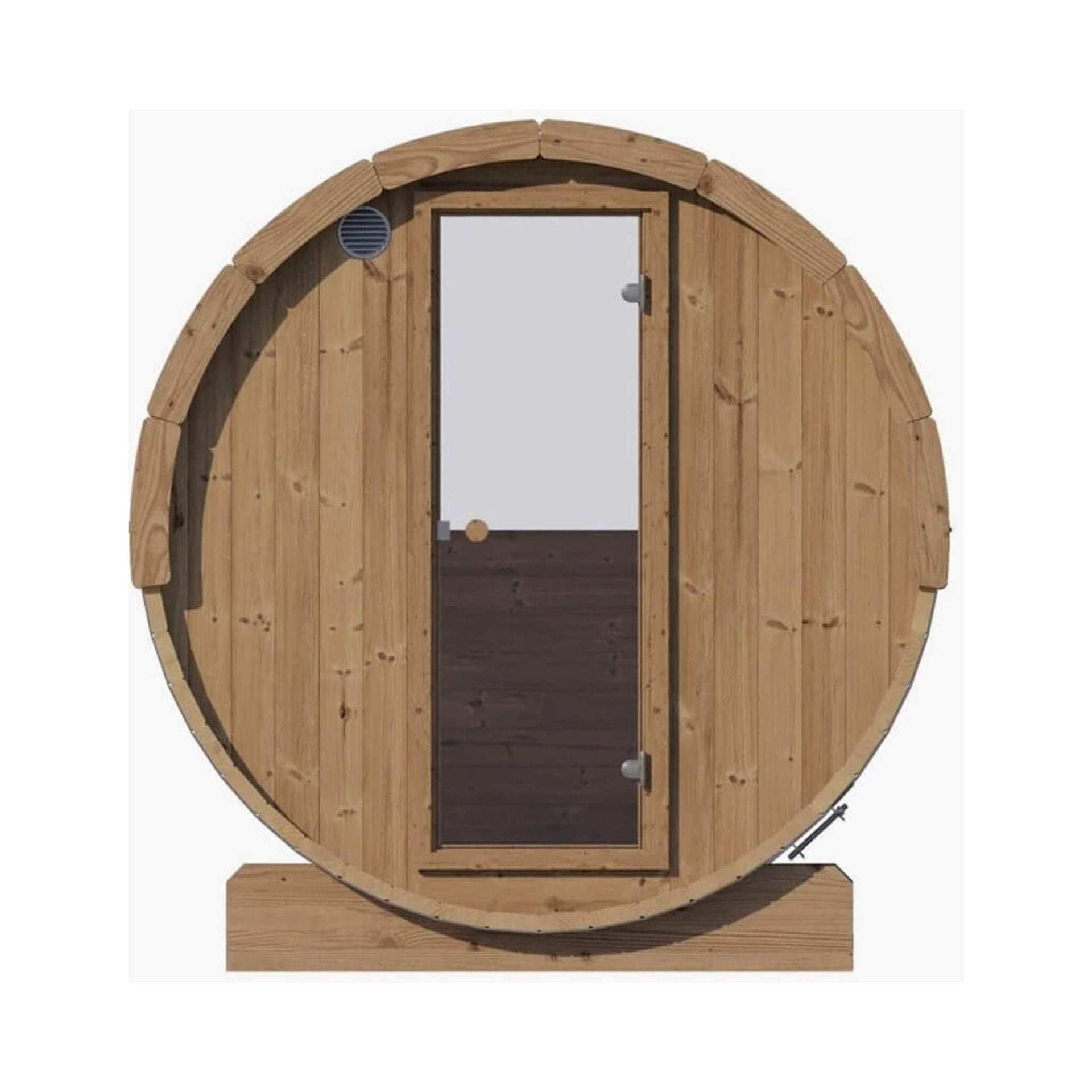 SaunaLife Model E8W Ergo Series 6-Person Outdoor Thermo-Spruce Sauna Barrel [SL-MODELE8W] (SAK92573)