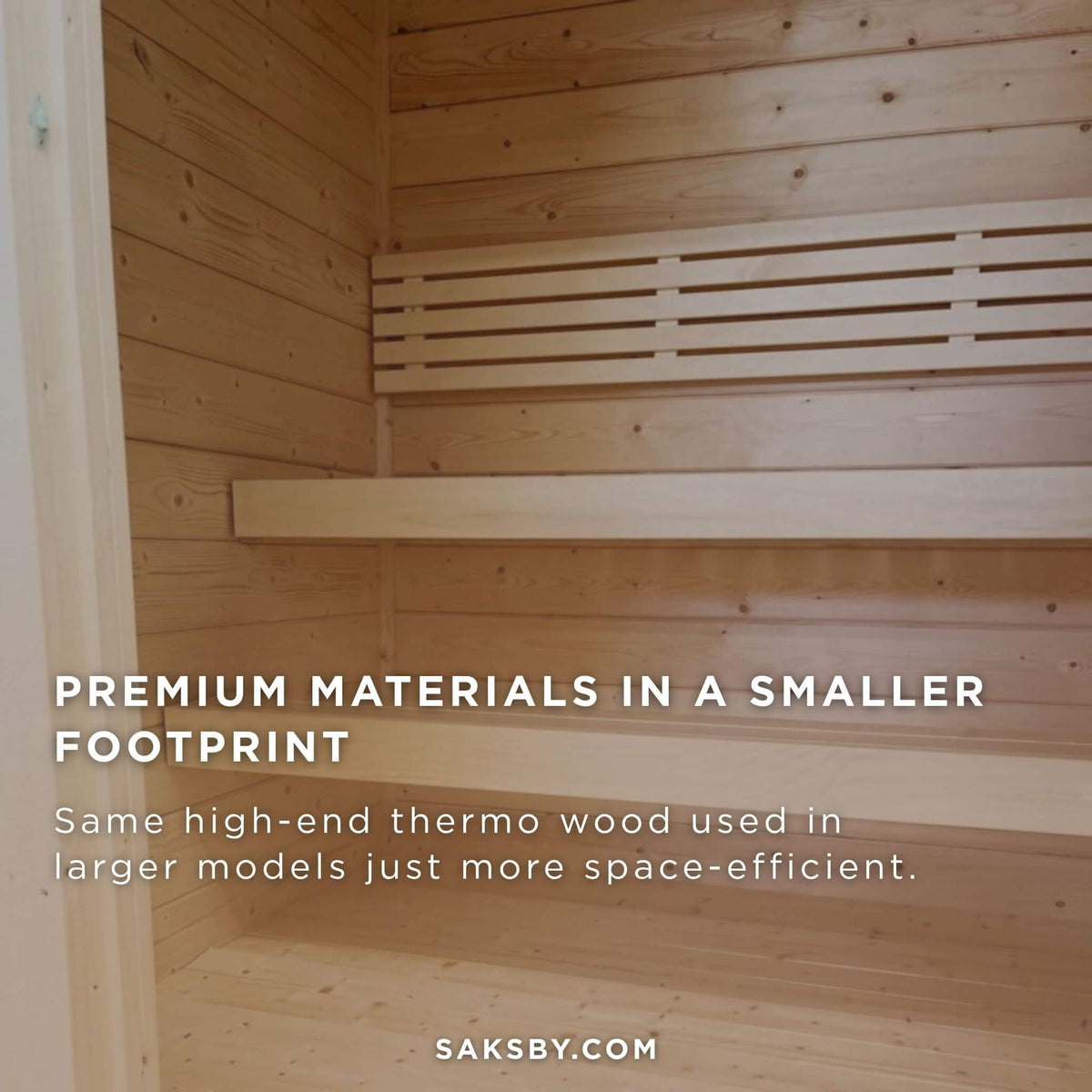 SaunaLife Model G2 4-Person Garden-Series Luxury Wooden Outdoor Home Sauna Kit [SL-MODELG2] (SAK84510)