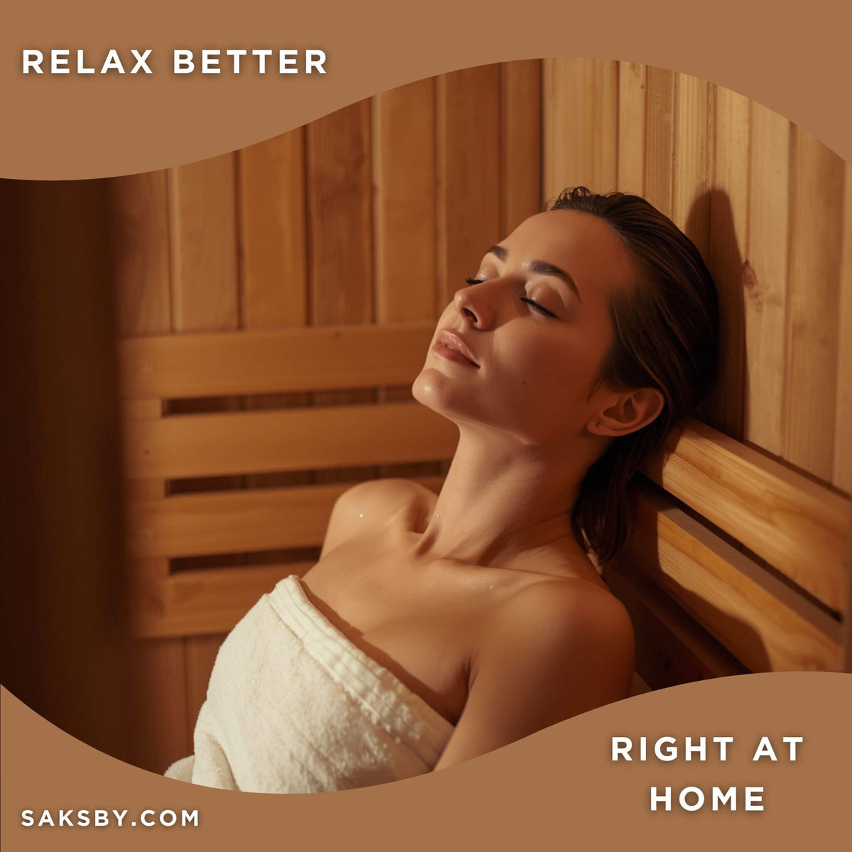 SaunaLife Model G3 Garden-Series Luxury Wooden Outdoor Home Sauna Kit [SL-MODELG3] (SAK94768)