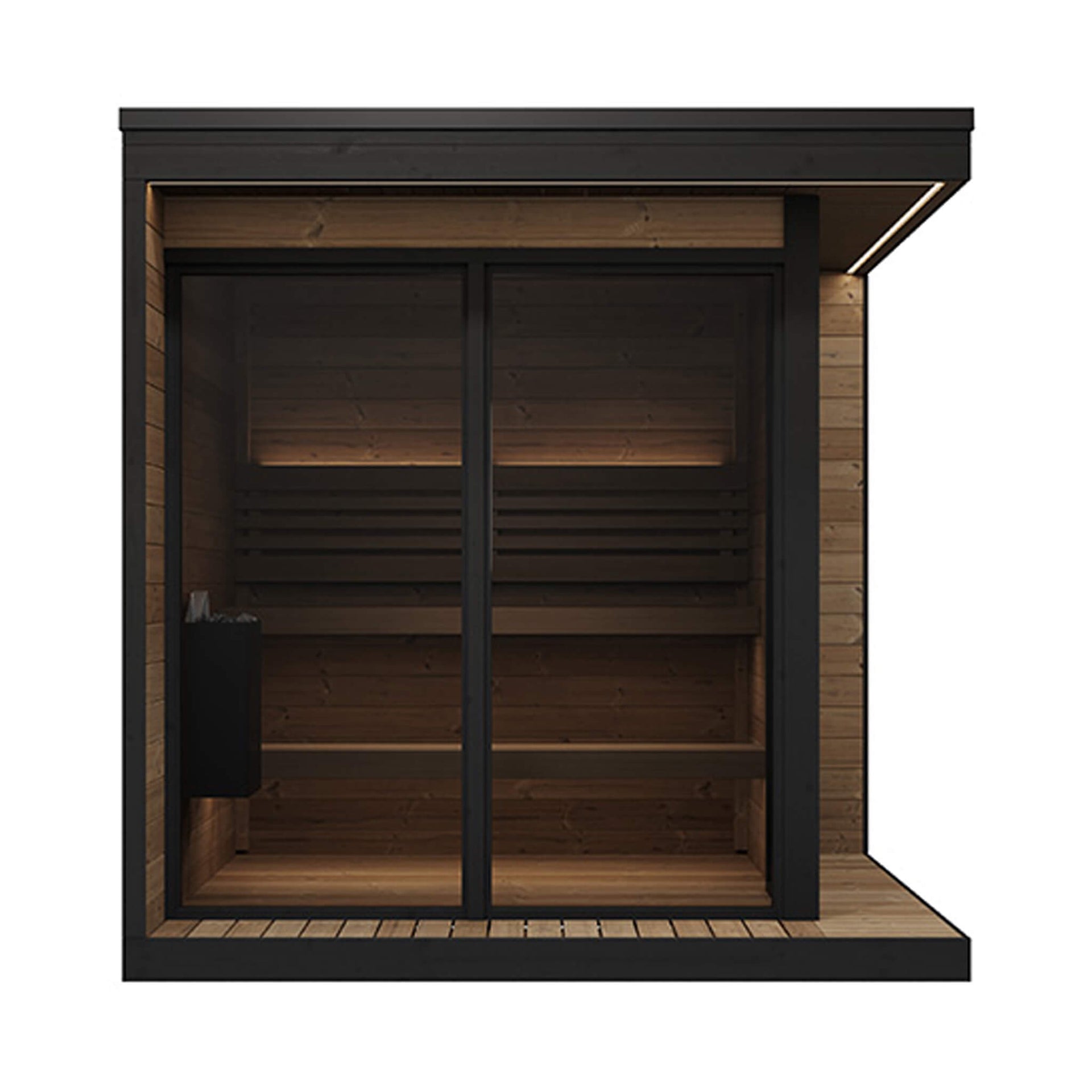 SaunaLife Model GL6 Luxury-Series Outdoor 4-Person Home Sauna Kit [GL6] (SAK41025)