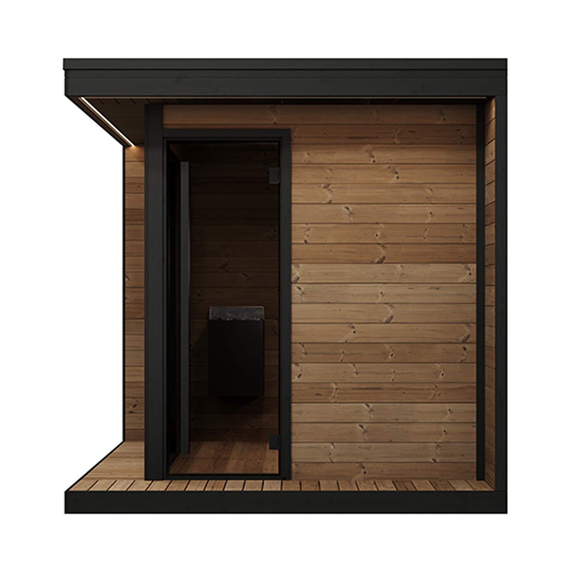 SaunaLife Model GL6 Luxury-Series Outdoor 4-Person Home Sauna Kit [GL6] (SAK41025)