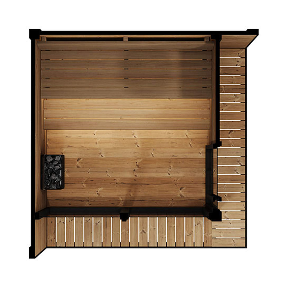 SaunaLife Model GL6 Luxury-Series Outdoor 4-Person Home Sauna Kit [GL6] (SAK41025)