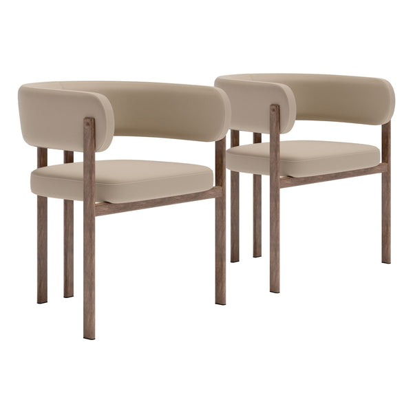Ruge Dining Chair (Set of 2) Beige