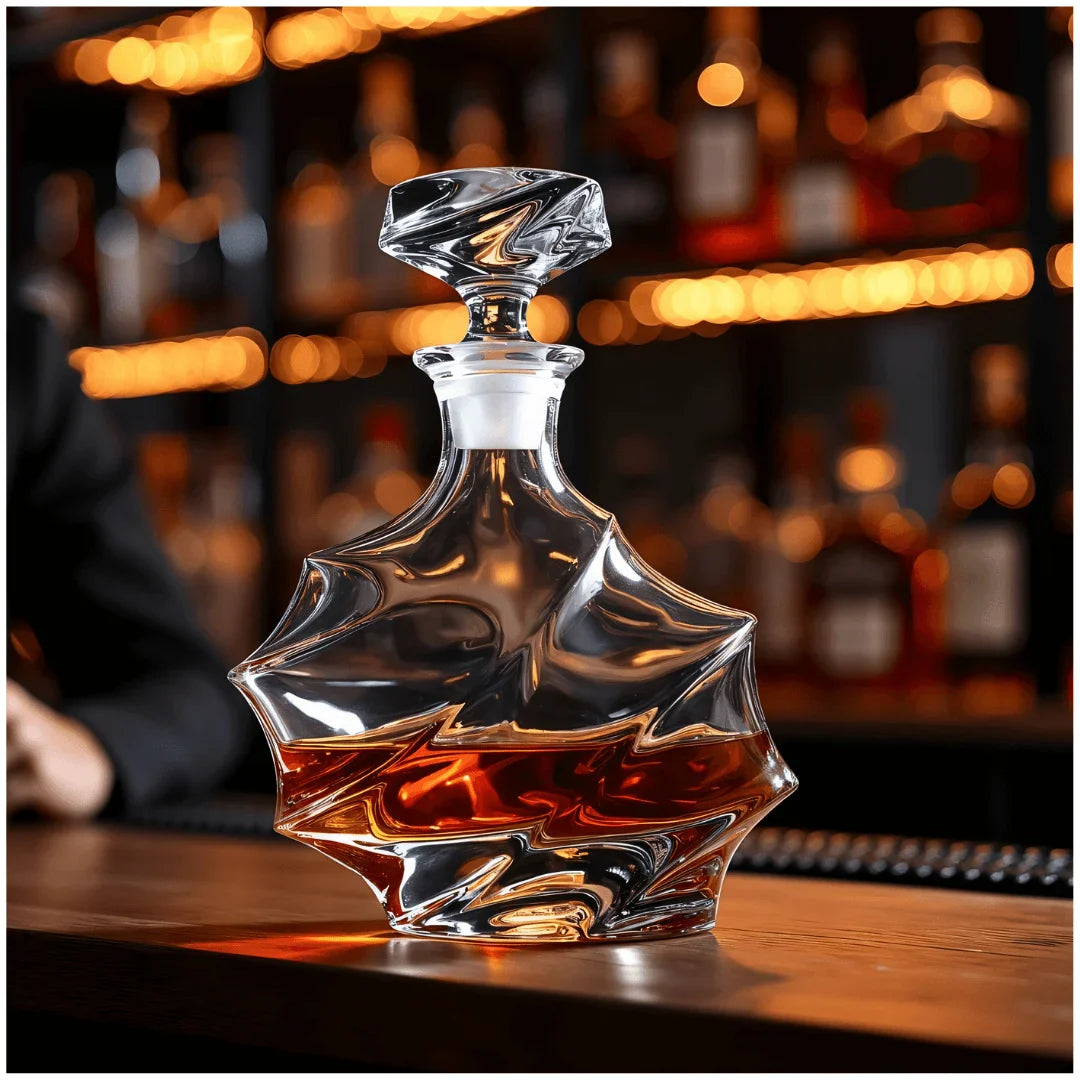 Storm Japanese Crystal Whisky Decanter TsukiGlass