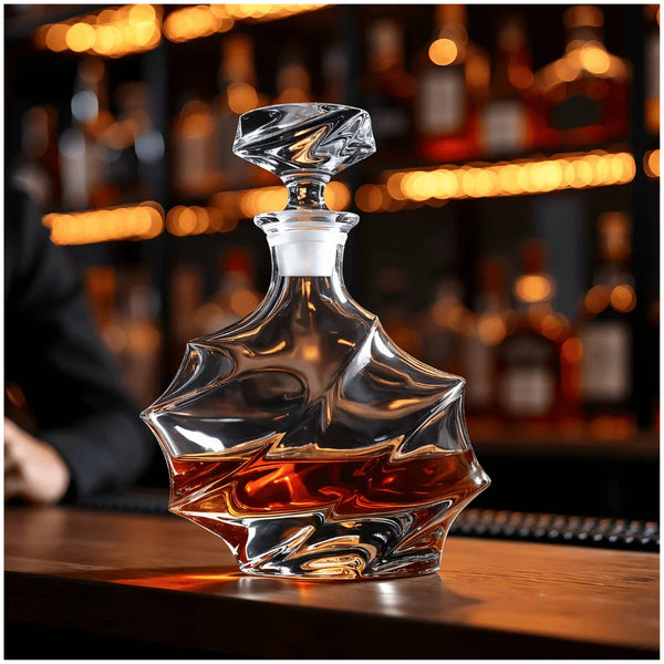 Storm Japanese Crystal Whisky Decanter TsukiGlass