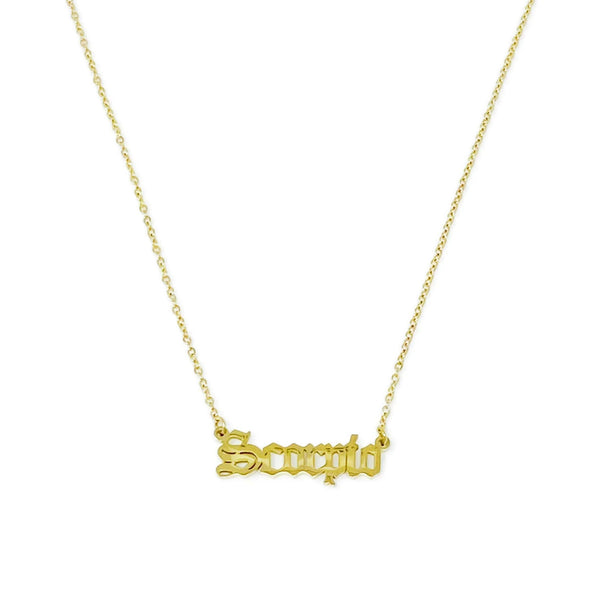 Old English Zodiac Necklace - Gifts for You 'n Me